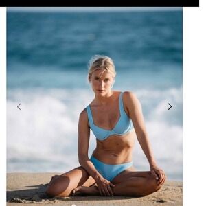 Billabong blue dream bikini bottoms size medium new with tags sunrays cocoa high